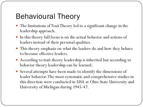 Theories Of Leadership