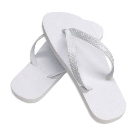 Chinelo Branco Para Personalização 70 de borracha Loja SANDALMAQ