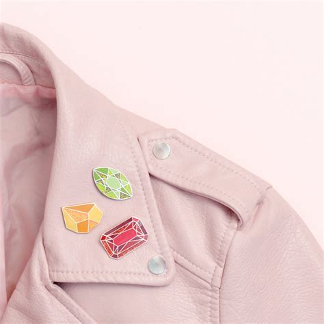 Ruby Birthstone Pin July Birthday Gemstone Pin Hard | Etsy