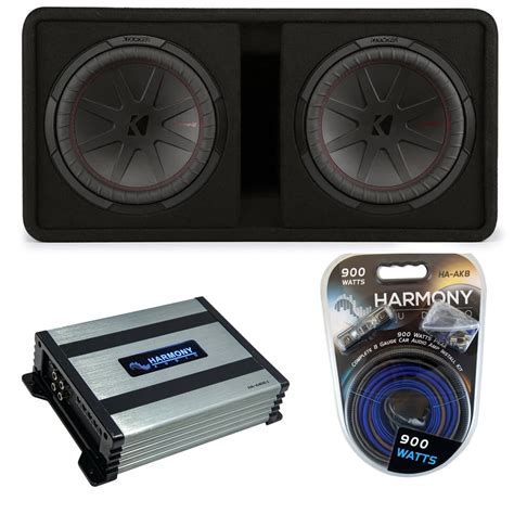 Kicker 48DCWR122 Dual 12 CompR Series Sub 1000W Loaded Subwoofer Box