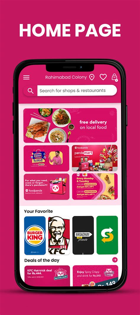 Foodpanda App UI Design :: Behance