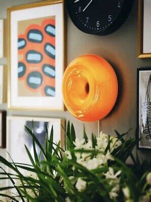 Varmblixt Led Orange Table Wall Donut Lamp Glass By Sabine Marcelis For