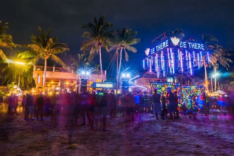 Full Moon Party At Koh Phangan Editorial Image Image Of Crowd Exotic