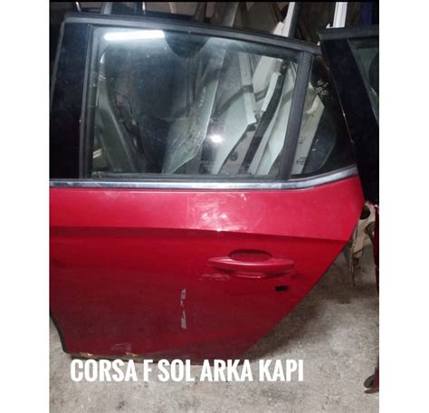 Opel Corsa F Sol Arka Kap