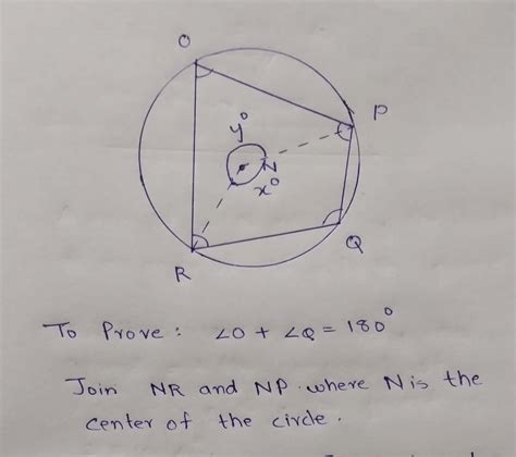 Solved Quadrilateral OPQR Is Inscribed Inside A Circle As Shown Below