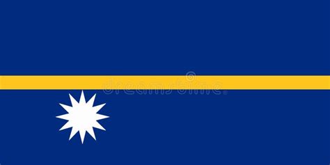 Nauru National Flag Stock Vector Illustration Of Country 134912568