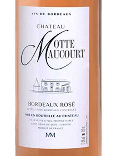 2019 Château Motte Maucourt Bordeaux Rosé Vivino US