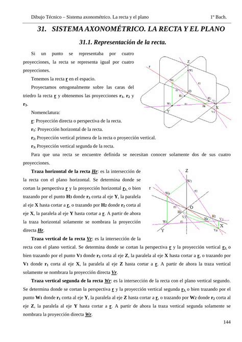 Pdf Sistema Axonom Trico La Recta Y El Plano Pdf Filedibujo