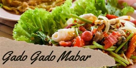 Daftar Harga Menu Delivery Gado Gado Mabar Serpong Utara Jakarta