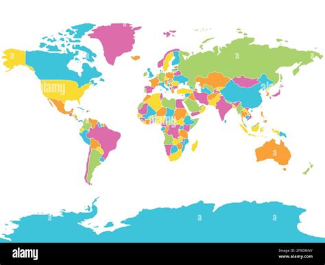 Minimalist world map with rounded borders Stock Vector Image & Art - Alamy