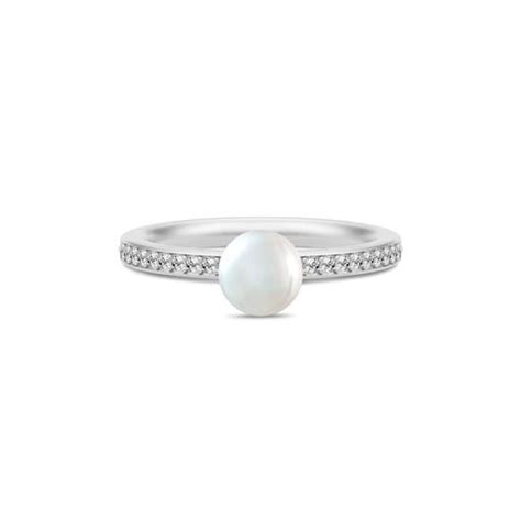 Ocean S Lv Perle Ring Hvid Ring Af Julie Sandlau