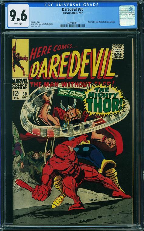 Daredevil Comic Book Sale Cgc Nm