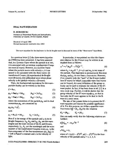 Pdf Dual Wave Equation Dokumen Tips