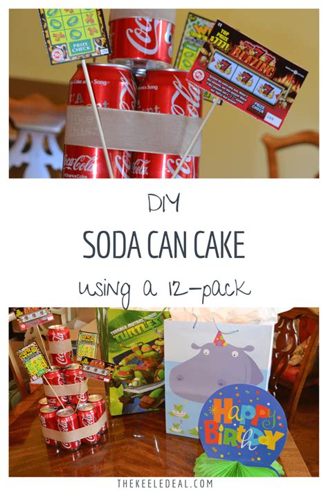 How To Make A Soda Can Cake With A 12 Pack Of Soda I Love How Fast And