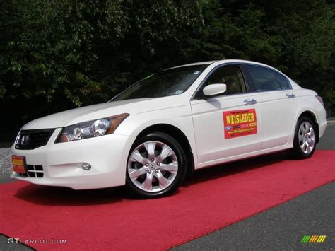 White Diamond Pearl Honda Accord Ex L V Sedan Photo