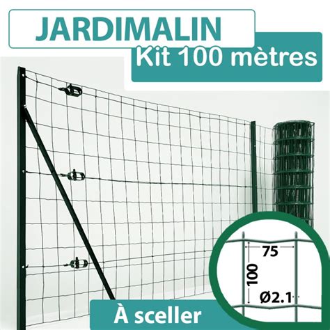 Kit Complet Grillage Souple Vert Jardimalin