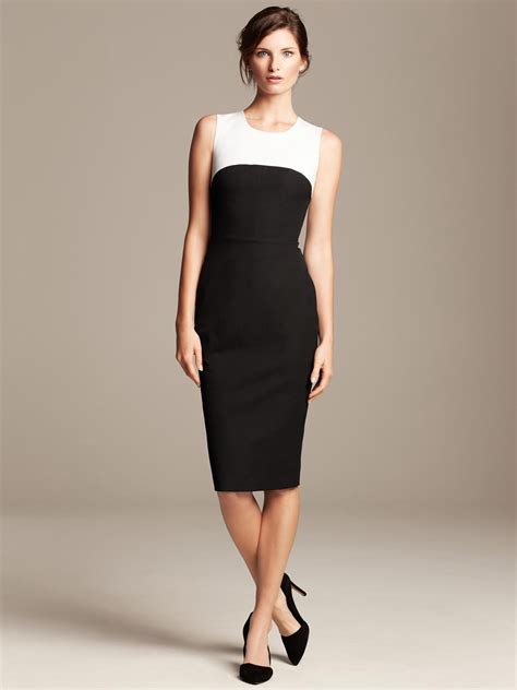 Roland Mouret Collection Colorblock Sheath Dress Banana Republic