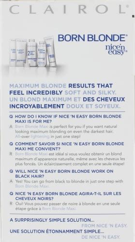 Clairol Nice N Easy Born Blonde Hair Color Kit Ct Fred Meyer