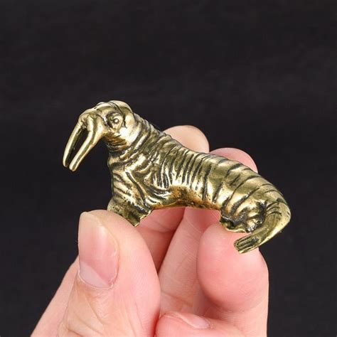 Handmade Brass Sea Lion Living Room Office Desktop Tea Pet Etsy