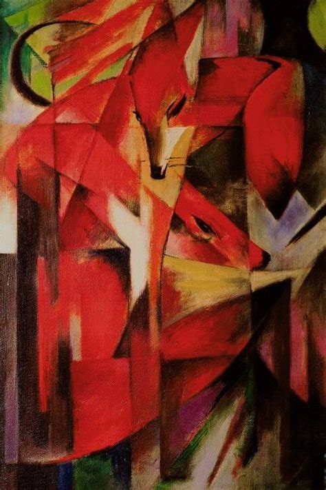 The Fox 1913 Canvas Print By Franz Marc Icanvas Franz Marc Art