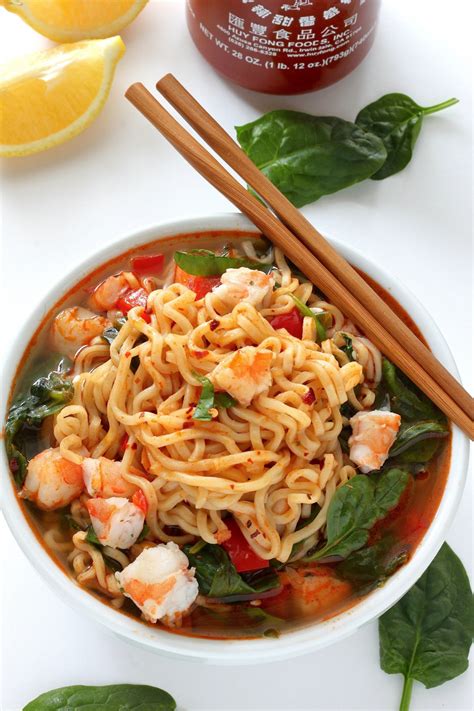 20 Minute Sriracha Shrimp Ramen Baker By Nature