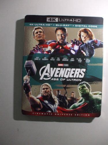 Avengers Age Of Ultron K Ultra Hd Blu Ray W Slip Cover No