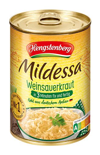 Mildessa Wine Sauerkraut 3 Minutes Hengstenberg