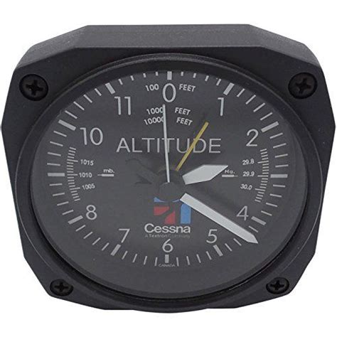 Trintec Aviation Classic Altimeter Cessna Desk Top Travel Alarm Clock Aircraft Click Image