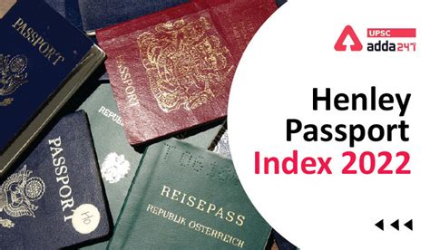 Passport Ranking 2022 Henley Passport Index 2022