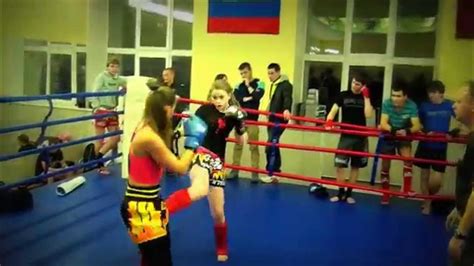 БОЙ Девочек ОТКРЫТОГО РИНГА -тайский бокс КЛУБ БАРС - YouTube