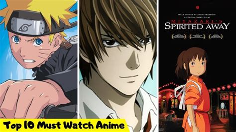 Top 10 Must Watch Anime In India Youtube