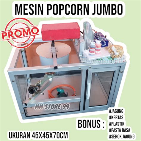 Fullset Mesin Popcorn Jumbo Murah Lengkap Mesin Pembuat Popcorn