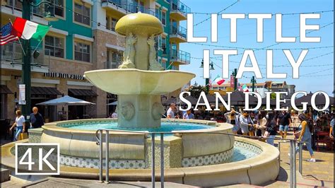 4k Little Italy In Downtown San Diego California Usa Walking Tour