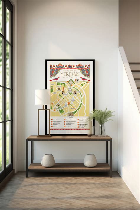 Guide map of Yerevan on Behance