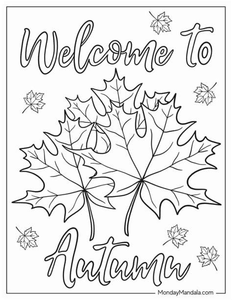 68 Autumn And Fall Coloring Pages Free Pdf Printables Fall Coloring Pages Coloring Pages