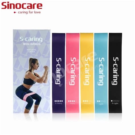 Sinocare Custom Logo Fitness Elastic Latex Exercise Loop Resistance