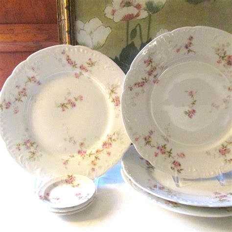 Four Vintage Theodore Haviland France Schleiger Luncheon Plates