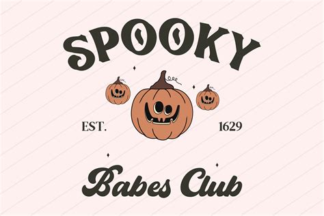 Halloween Retro Spooky Babe Svg Png Boo Graphic By Svg Box Creative Fabrica