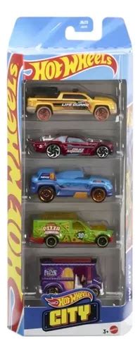 Carrinho Hot Wheels City Pack 5un Mattel Parcelamento Sem Juros