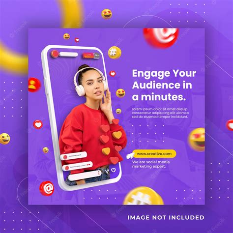 Premium Psd Creative Concept Social Media Instagram Live For Digital