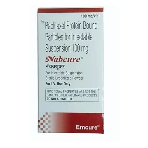 100mg Nabcure Suspension Paclitaxel Injection At ₹ 6182box