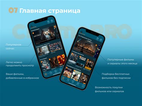 Онлайн-кинотеатр CinemaPRO | Mobile app :: Behance