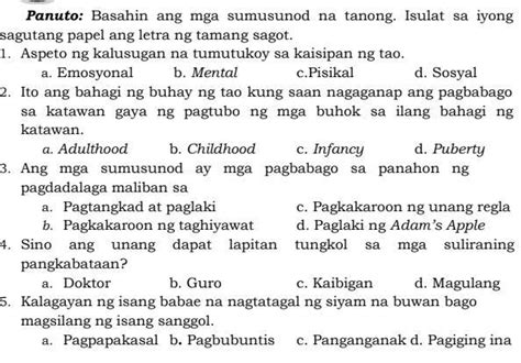 Need Ko Po Now Salamat Po Sa Makakasagot Don T Waste My Point Please