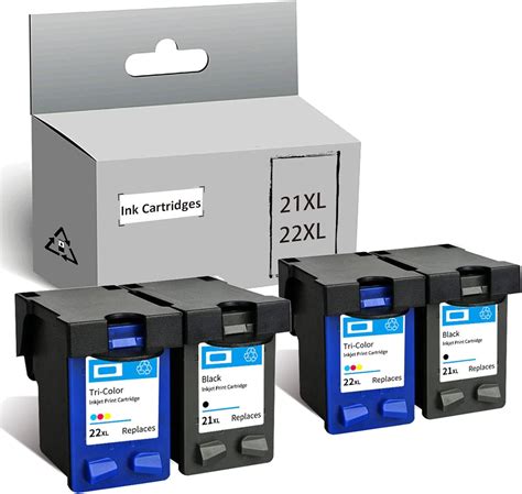 Amazon.com: MYSEC Ink Cartridge Replacement for HP 21XL 22XL to Used ...