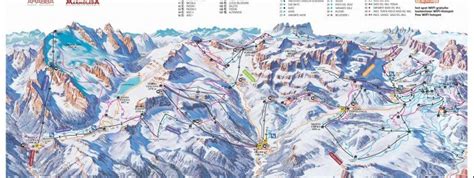 Arabba Marmolada Trail Map • Piste Map • Panoramic Mountain Map