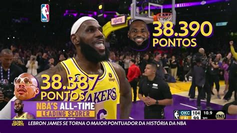 Vídeo Lebron James Se Torna O Maior Pontuador Da História Da Nba