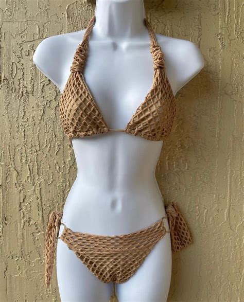 Beige With Gold Hearts Bikini All Bikinis 100 Dollars For Both Top And
