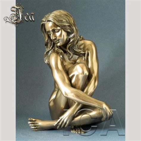 Life Size Naked Female Bronze Erotic Sculpture Sexy Woman Garden Statue