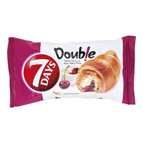 7 Days Double Croissant Vanilkovo Višňová Náplň 60 G Albert