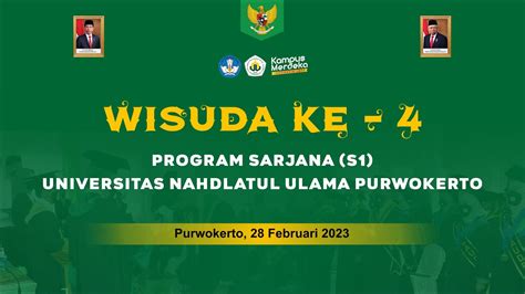 Live Wisuda Ke Program Sarjana Universitas Nahdlatul Ulama